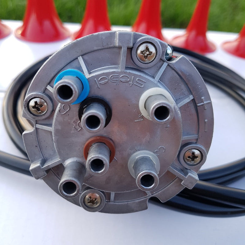 6 Pipe The Godfather Stebel Musical Air Horn Kit Tune 12 volt Car Truck SUV Loud