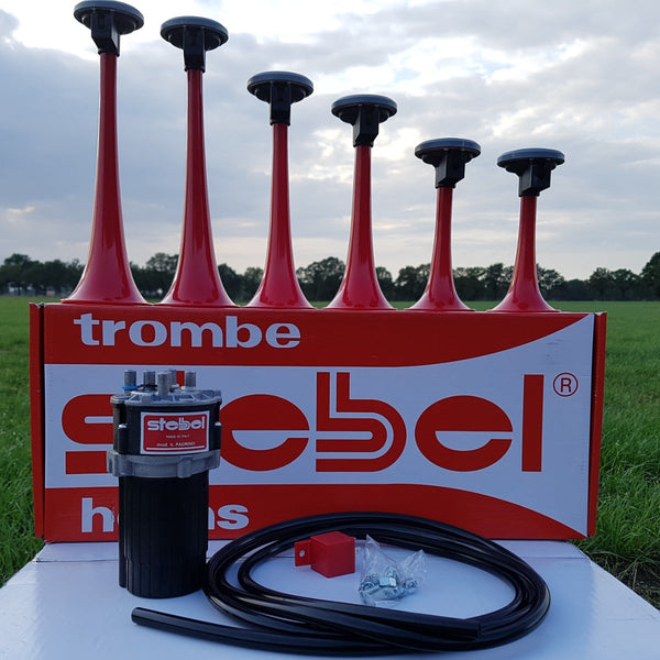 6 Pipe The Godfather Stebel Musical Air Horn Kit Tune 12 volt Car Truck SUV Loud