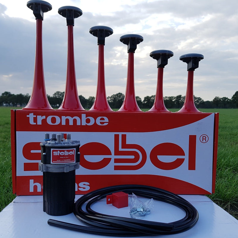 6 Pipe The Godfather Stebel Musical Air Horn Kit Tune 12 volt Car Truck SUV Loud