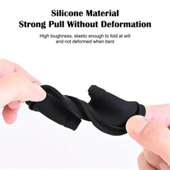 4 Pcs Car Silicone Door Latch Protective Cover Silent Shock Pads Vehicle Doors Locks Guard Stopper Set Auto Protector Automotive Tools Supplies [8x6x1 Cm]