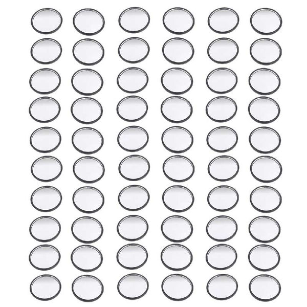 60Pcs 53mm Dia Black Self Adhesive Round Car Rear View Blind Spot Mirrors