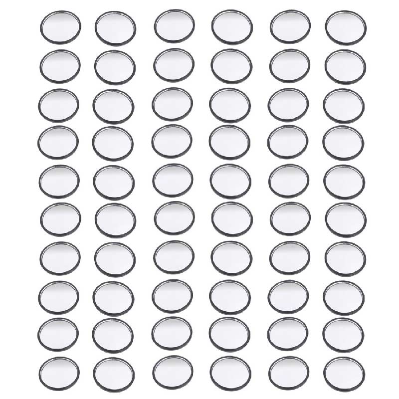 60Pcs 53mm Dia Black Self Adhesive Round Car Rear View Blind Spot Mirrors