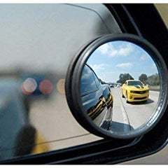 60Pcs 53mm Dia Black Self Adhesive Round Car Rear View Blind Spot Mirrors