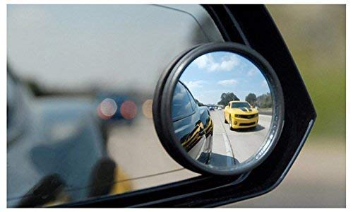 60Pcs 53mm Dia Black Self Adhesive Round Car Rear View Blind Spot Mirrors