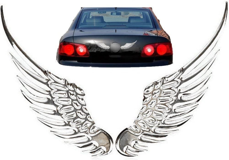 1 Pair 3D Angel Sticker Car Sticker Metal Style Decorative Car Stickers Car Styling Accessory