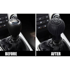 Car Silicone 5 Speed ROUND Gear Stick Shift Knob Boots Cover Universal Nonslip Protector-Beige