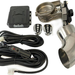 Car End Pipes Exhaust Cut-off Valve Electronic Exhaust Valve With Remote Control Multi-angle Switch 51mm 63mm 76mm Automobile Vacuum Pump Exhaust