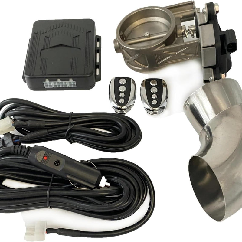 Car End Pipes Exhaust Cut-off Valve Electronic Exhaust Valve With Remote Control Multi-angle Switch 51mm 63mm 76mm Automobile Vacuum Pump Exhaust