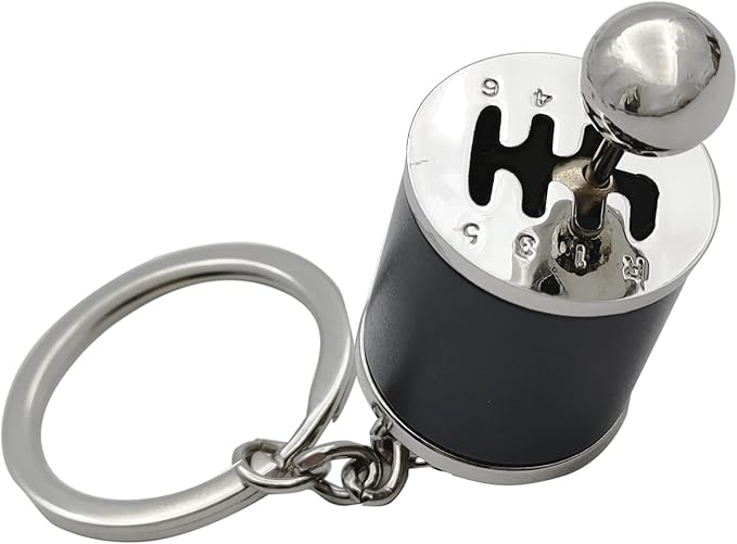 Car 6 Speed Gearbox Gear Shift Key Chain Ring Fob Keyring Racing Tuning Model