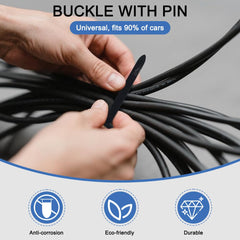100Pcs Nylon Self Locking Cable Tie Automotive Panel Retainer Ties T-Type Push Mount Zip Tie For Securing Cables Heavy Duty Strong Wire Fastener Universal Cable Tie