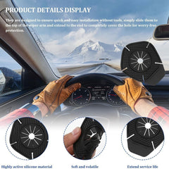1 Pc Silicone Wiper Arm Hole Protector Cover Universal Dust & Debris Protection Pad For Cars, SUVs & Trucks