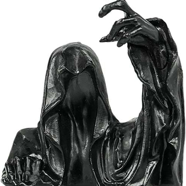 Grim Reaper Rocking Chair Figurine Cute Gothic Mini Statue For Car Dashboard Bookshelf, Desk & Home Decor Funny Resin Shelf Sitter  Gothic Decoration