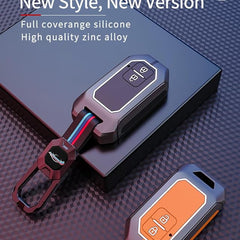 Metal Key Cover For Baleno, Grand Vitara, XL6, Swift, Jimny, Brezza, Ertiga, Fronx, Rumion, Glanza, Hyryder, Taisor 2 Button Smart key