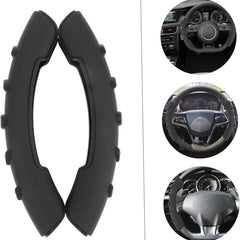 Universal ABS Style Car Steering Wheel Booster Cover Non-Slip 2pcs Left & Right Side