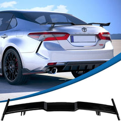Car Glossy Black Rear Spoiler TRD Sporty Style Rear Boot Lid Wing Rear Trunk Car Spoiler Auto Lip Tail Wing Rear Trunk Wing Spoiler car Decorative accessories-1PC