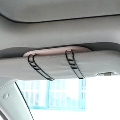 Car Oval Visor Vanity Mirror With Dimmable 23 LED Lights Car Cosmetic Mirror With Built-in Battery Rechargeable Battery For Compatible with Toyota Innova Hycross (White)