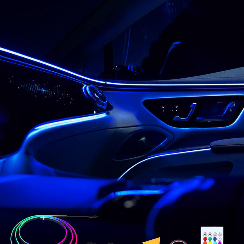 43 inches RGB Inside Car Lights, USB Car LED Lights with APP/Remote Control, 16 Millions Color Changing Ambient Lighting Kit, Car Lighting Accessories, Music USB Light Strip