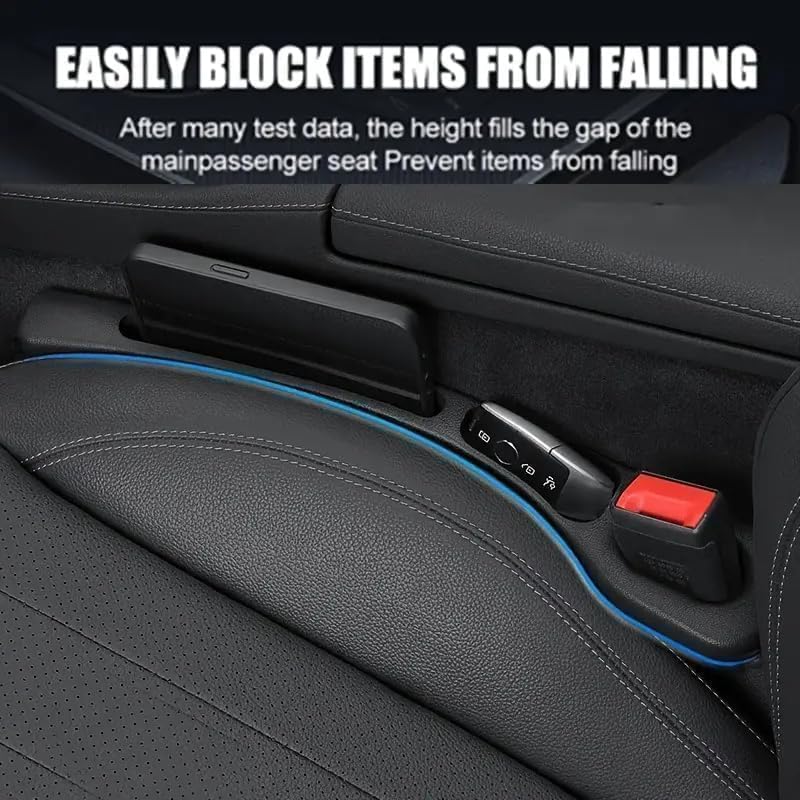 2 Pcs Car Seat Gap Filler EVA Car Seat Gap Organizer, Car Seat Gap Storage, Gap Filler Between Seat and Console Compatible