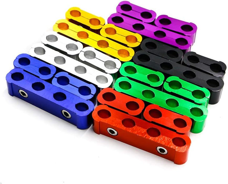 3PCS Aluminum Engine Spark Plug Wire Separator Divider Organizer Clamp Kit for 8mm 9mm 10mm