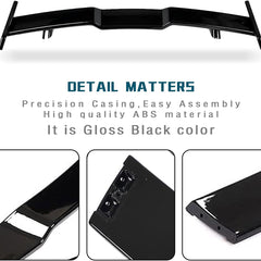 Car Glossy Black Rear Spoiler TRD Sporty Style Rear Boot Lid Wing Rear Trunk Car Spoiler Auto Lip Tail Wing Rear Trunk Wing Spoiler car Decorative accessories-1PC