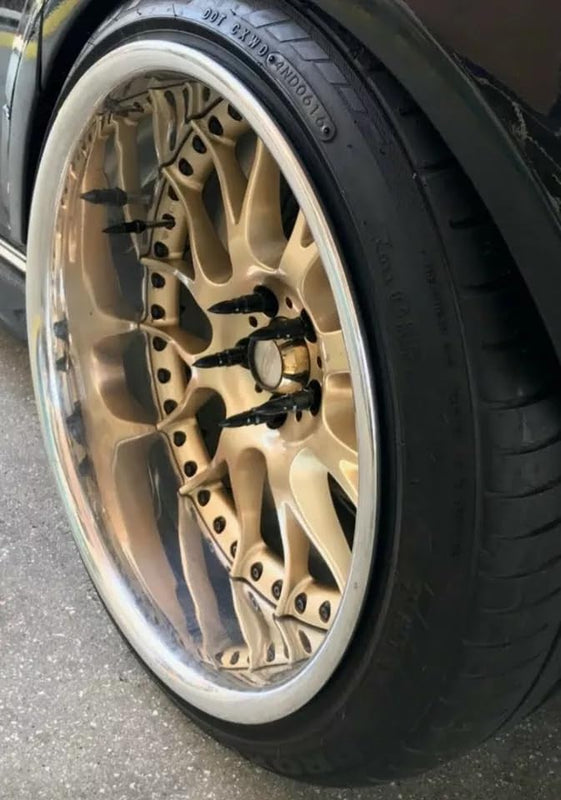 20pcs 12x1.25 / 1.5 Forged Steel Lug Nuts Extended Bullet Design 89mm True Spike