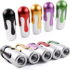 Ice Cream Stick Shift Knob with 3 Adapters Universal Aluminium Alloy Car Gear Shifter Knob Fit Most Automatic Manual Vehicles