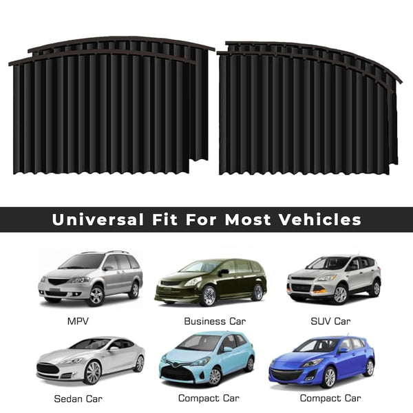 4 Pack Slidable Car Side Window Sun Shades Privacy Magnetic Curtains