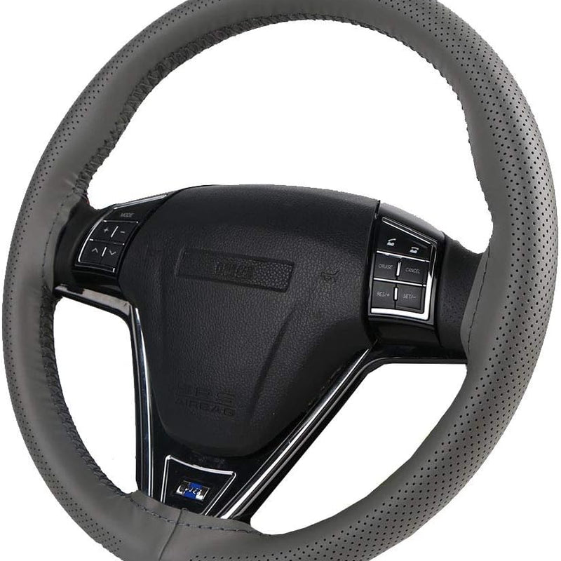 Universal Car PU Leatherite Steering Cover Sewable (Pack of 1 with Sewing Needle And Thread)