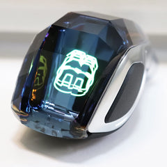 Crystal Shift knob Touch Activated Ultra LED Light Illuminated LED Gear Shift Knob Fits for Most Cars with Button-Less Operated Shifter