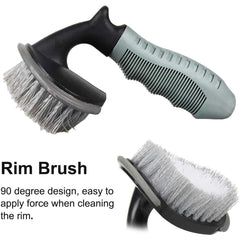 T-type Car Truck Motorcycle Wheel Tire Rim Hub Wash Brush Clean Cleaning Tool
