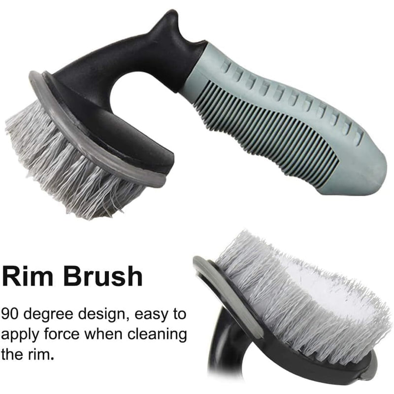 T-type Car Truck Motorcycle Wheel Tire Rim Hub Wash Brush Clean Cleaning Tool