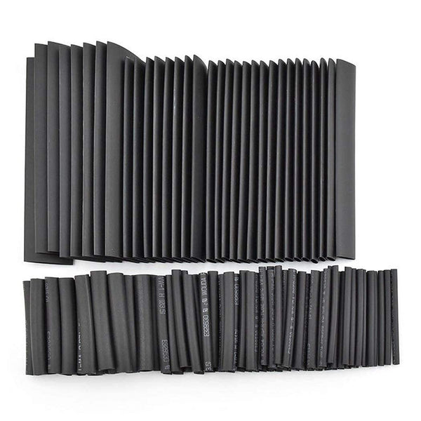 127 pcs Heat Shrink Polyolefin Tubing 2:1 Electrical Wire Connection Sleeve Cable Insulation Tube Kit (7 Sizes)