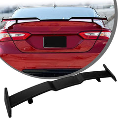 Car Glossy Black Rear Spoiler TRD Sporty Style Rear Boot Lid Wing Rear Trunk Car Spoiler Auto Lip Tail Wing Rear Trunk Wing Spoiler car Decorative accessories-1PC