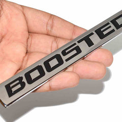 1pcs Chrome Black BOOSTED 3D Metal Car Sticker Emblem Badge Car Bike Decorative