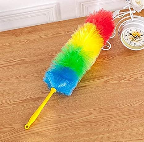 62cm 95gms Magic Colourful Static Feather Duster for Easy Cleaning Home / Office / Shop / Car (Multicolor)