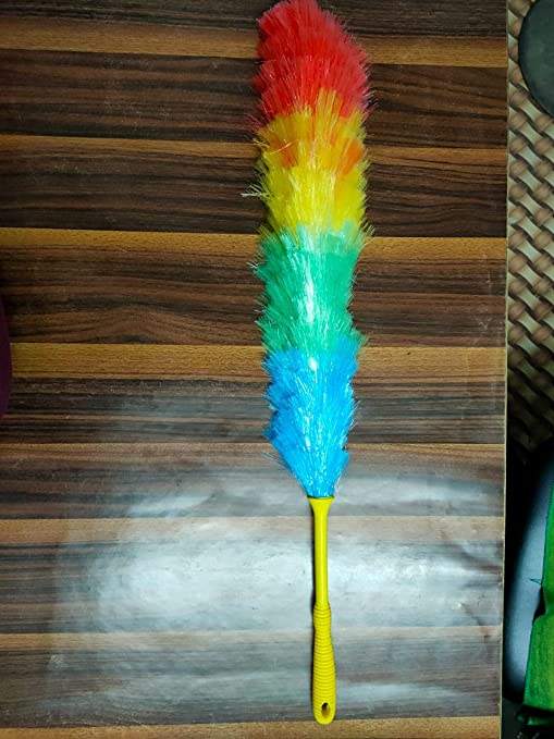 62cm 95gms Magic Colourful Static Feather Duster for Easy Cleaning Home / Office / Shop / Car (Multicolor)