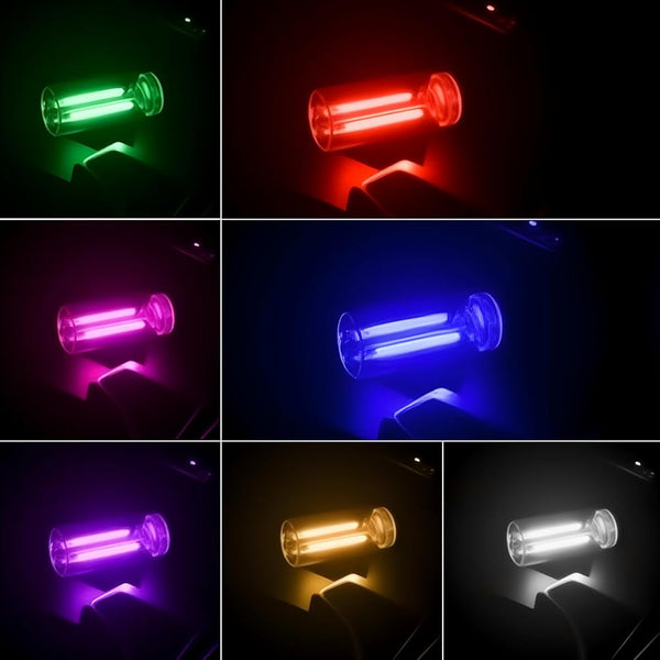 1 Pc Portable Mini Glass Bottle LED Bulb Night Neon Light for Vehicle Bedroom Hallway Camping Holiday Decoration