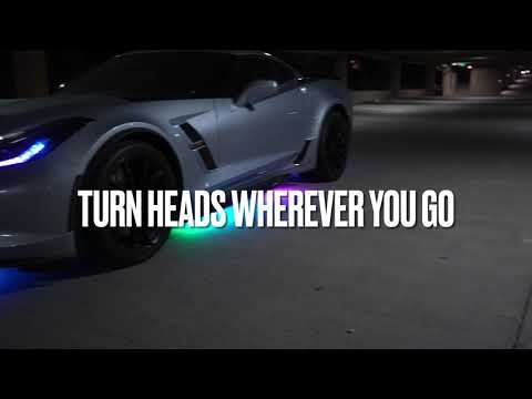 6PCS 4pcs x 60cm + 2pcs x 150cm 12V IP65 Bluetooth App Control Flowing Color RGB LED Strip Under Car Tube Underglow Underbody System Neon Light