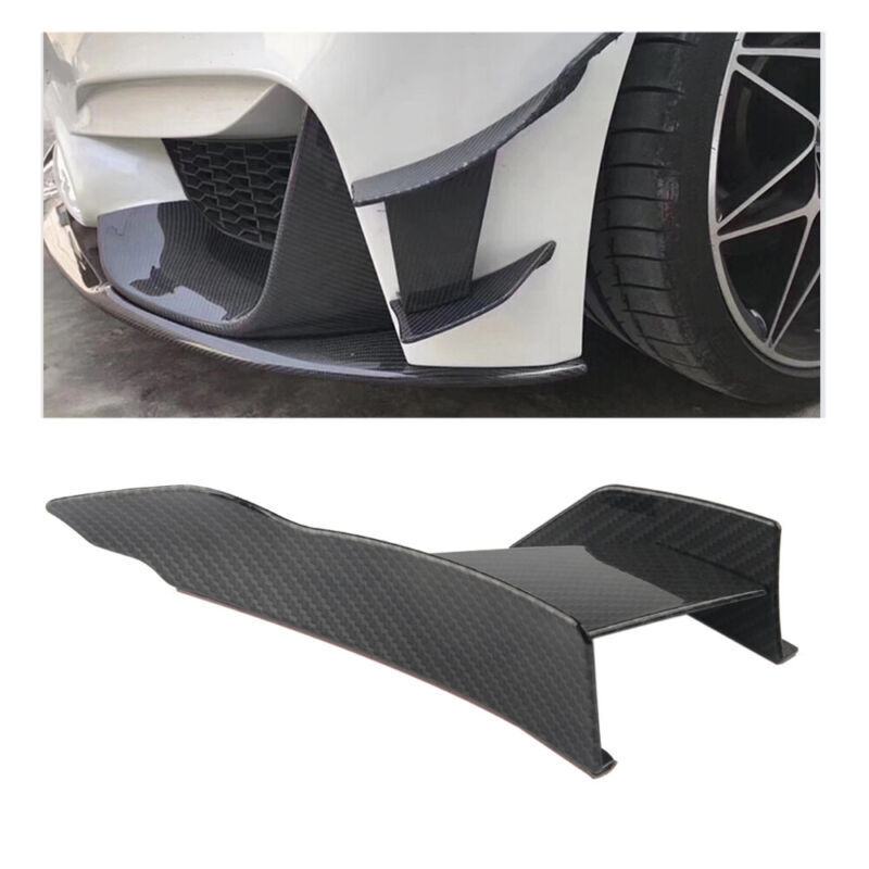 6Pcs Car Front Bumper Lip Splitter Fins Body Spoiler Canards Refit Gloss Black