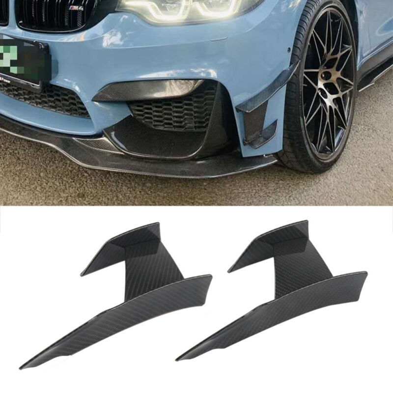 6Pcs Car Front Bumper Lip Splitter Fins Body Spoiler Canards Refit Gloss Black