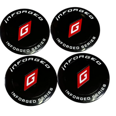 4pcs Inforged Series Emblem Car Wheel Center Hub Cap Caps Badge Sticker Decal 60mm