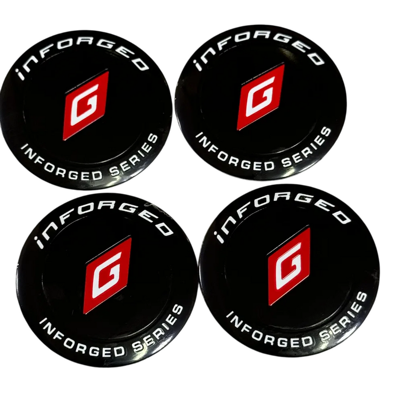 4pcs Inforged Series Emblem Car Wheel Center Hub Cap Caps Badge Sticker Decal 60mm