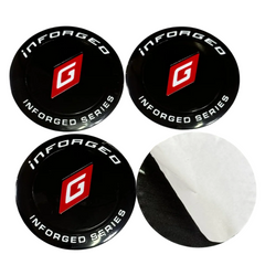 4pcs Inforged Series Emblem Car Wheel Center Hub Cap Caps Badge Sticker Decal 60mm