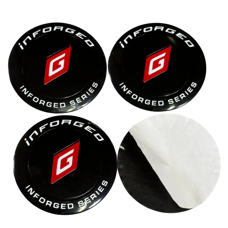 4pcs Inforged Series Emblem Car Wheel Center Hub Cap Caps Badge Sticker Decal 60mm