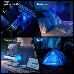 1 Pc Portable Mini Glass Bottle LED Bulb Night Neon Light for Vehicle Bedroom Hallway Camping Holiday Decoration