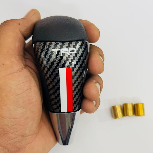 Carbon Design TR / GR Universal Sport Gear Shifter Knob Lever For Most Manual Car With 3 Adapters