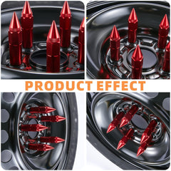 20pcs M12X1.5 Car Spiked Lug Wheel Nuts Extended Tuner-Purple