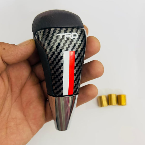 Carbon Design TR / GR Universal Sport Gear Shifter Knob Lever For Most Manual Car With 3 Adapters