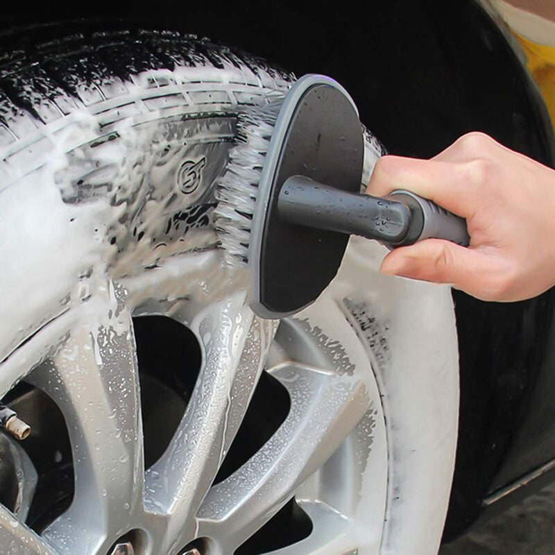 T-type Car Truck Motorcycle Wheel Tire Rim Hub Wash Brush Clean Cleaning Tool
