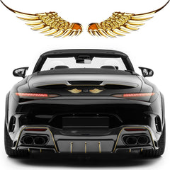 1 Pair 3D Angel Sticker Car Sticker Metal Style Decorative Car Stickers Car Styling Accessory